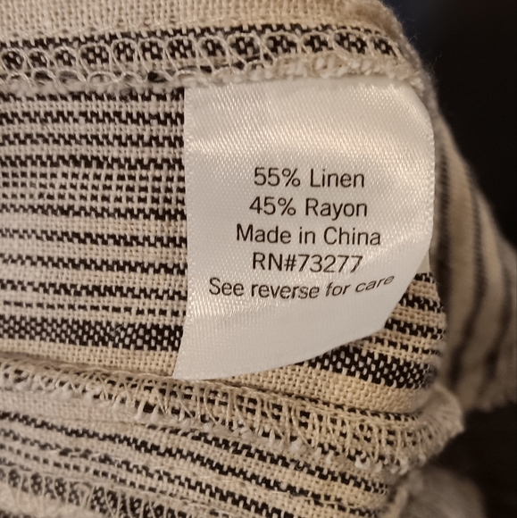 SO Linen Blend Wide Leg Palazzo Pants M - Picture 6 of 8